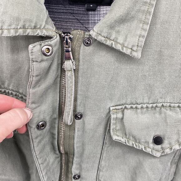 RAILS Jayden Sage Green Flannel Lined Utility Jacket Small - Picture 4 of 11